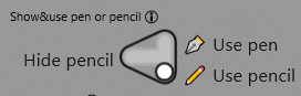 Toggle for pencilmarks
